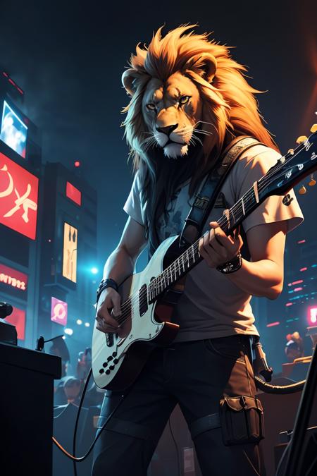 404330-3002744448-((best quality)),((masterpiece)),cyberpunk,a lion playing guitar in a vocal concert,dramatic atmosphere, _lora_GoodHands-beta2_1.png